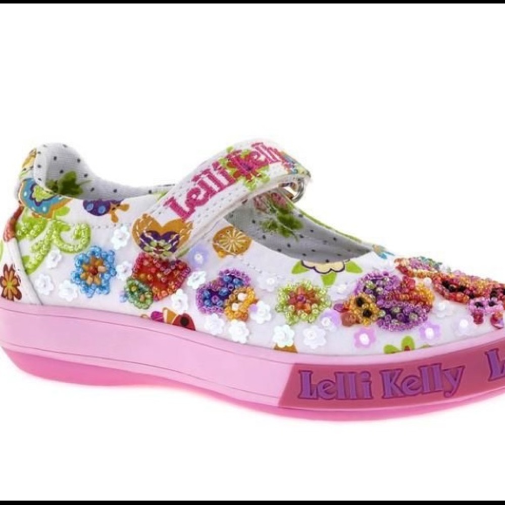 Lelli Kelly Coccinella Wht Fantasy Mary Jane shoes